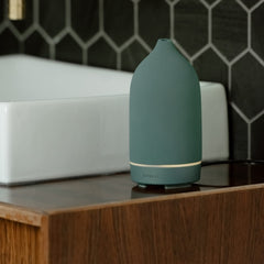 Close-up of matte ceramic diffuser cover