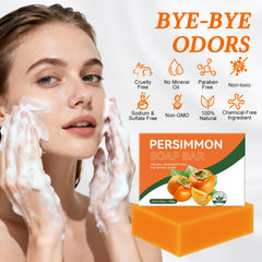 Viugex Persimmon Soap Bar underarm area application for odor control.