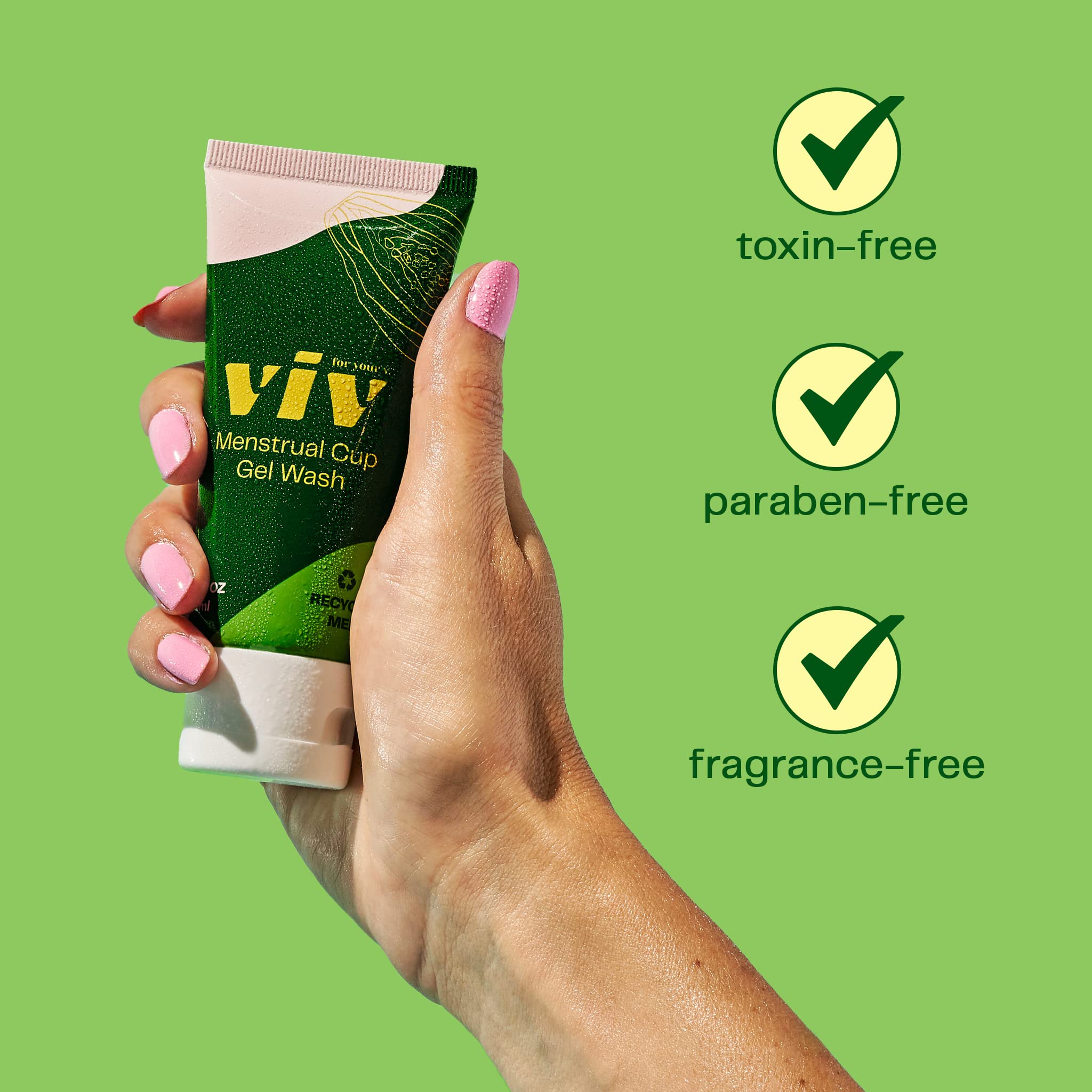 Viv For Your V silicone close-up emphasizes durable, reusable material