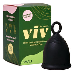 VIV FOR YOUR V small cup folded for easy insertion and comfortable use.