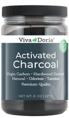 Viva Doria Virgin Activated Charcoal Powder 8 oz – front view