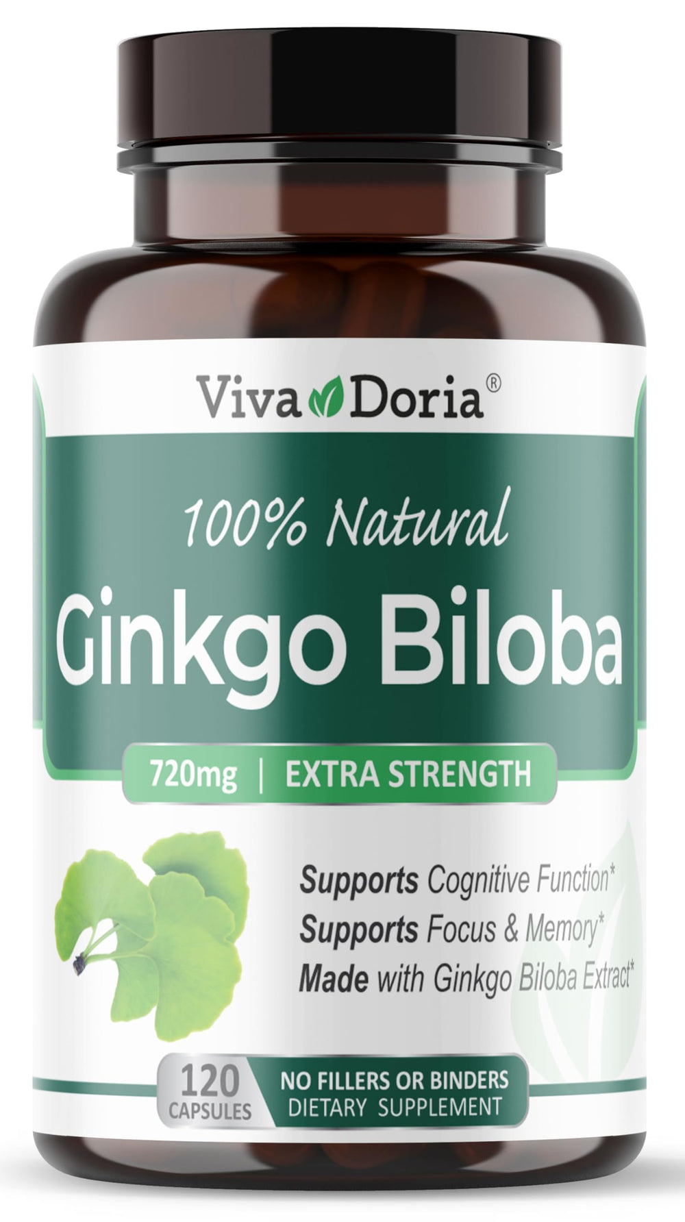 Viva Doria Ginkgo Biloba 720mg bottle front