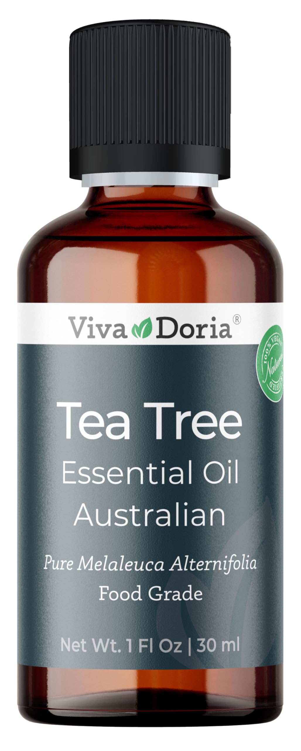 Viva Doria Tea Tree Oil 30 ml glass bottle with label
