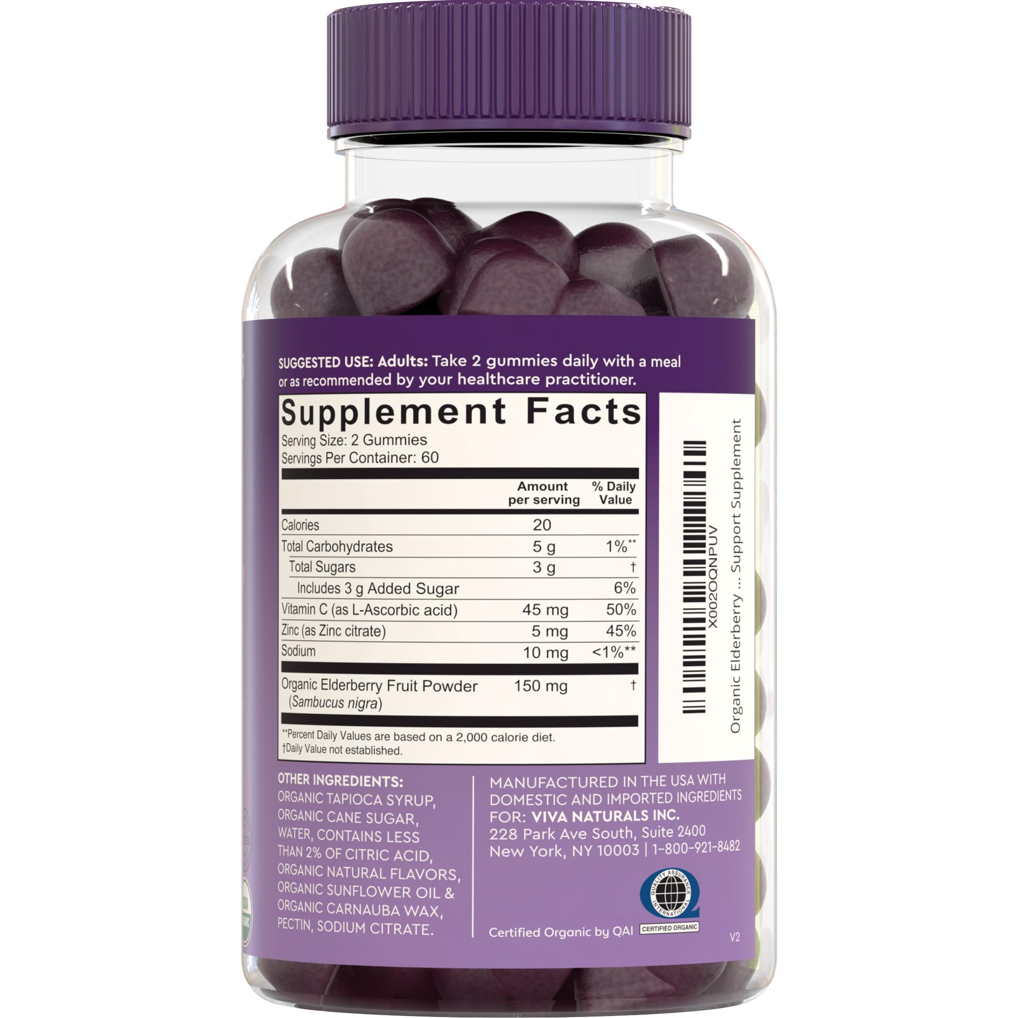 Whole bottle with gummies inside on a natural background