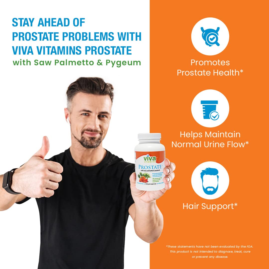 Viva Vitamins Prostate Health bottle label close-up