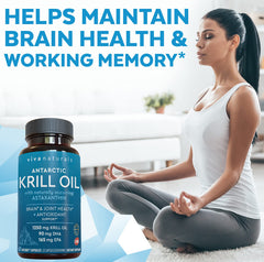 Viva Naturals krill oil bottle with no fishy aftertaste.