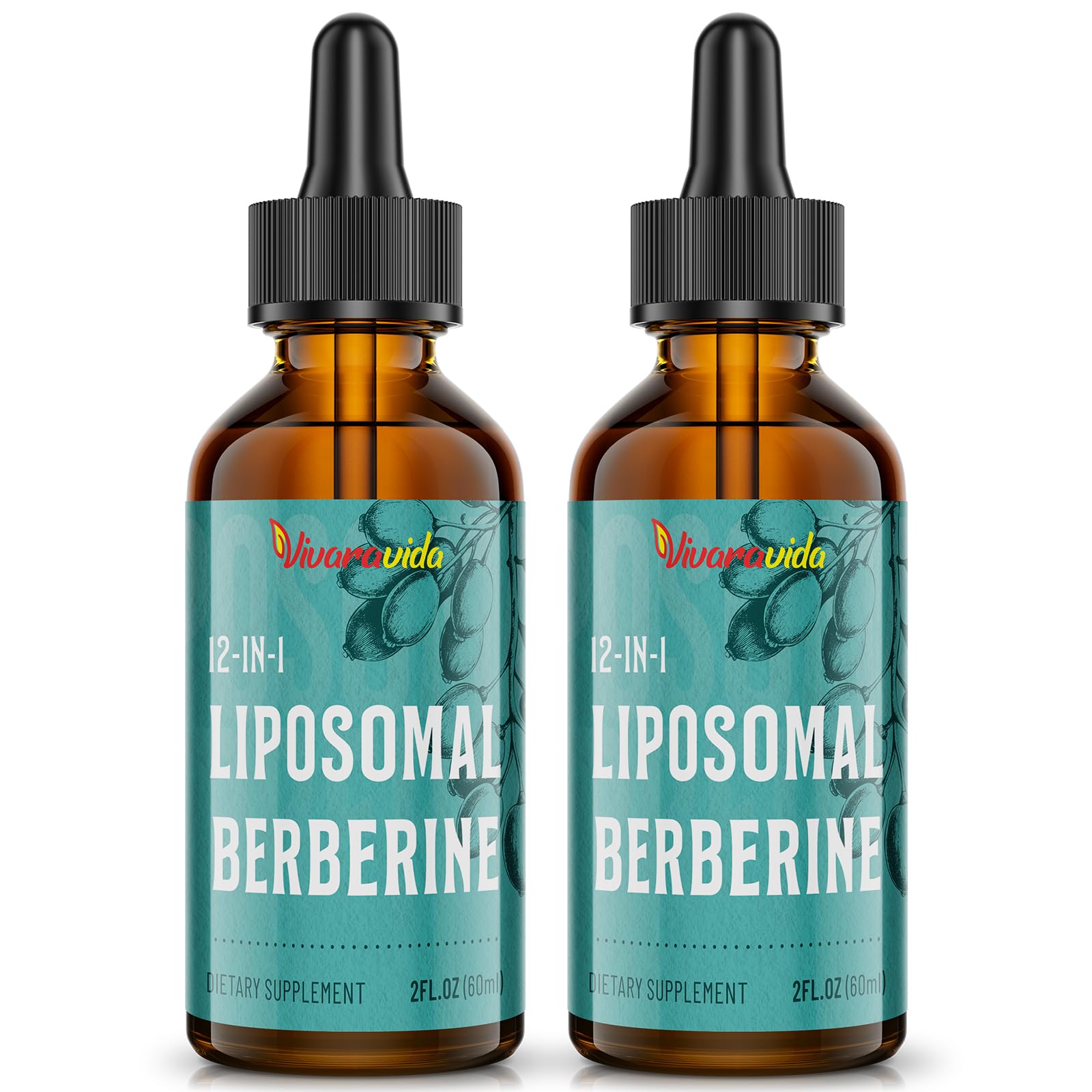 Vivaravida Berberine HCl Drops bottle for daily use and potential wellness support