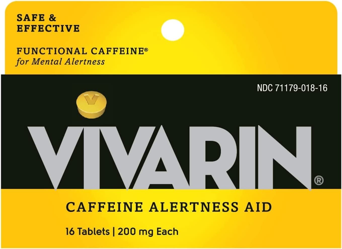 Vivarin Tabs 16-count on store shelf