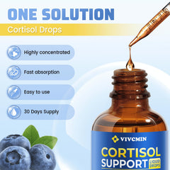 Lifestyle scene with Vivcmin cortisol supplement on a desk