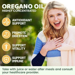 Non-GMO badge on label for vivcmin Oregano Oil