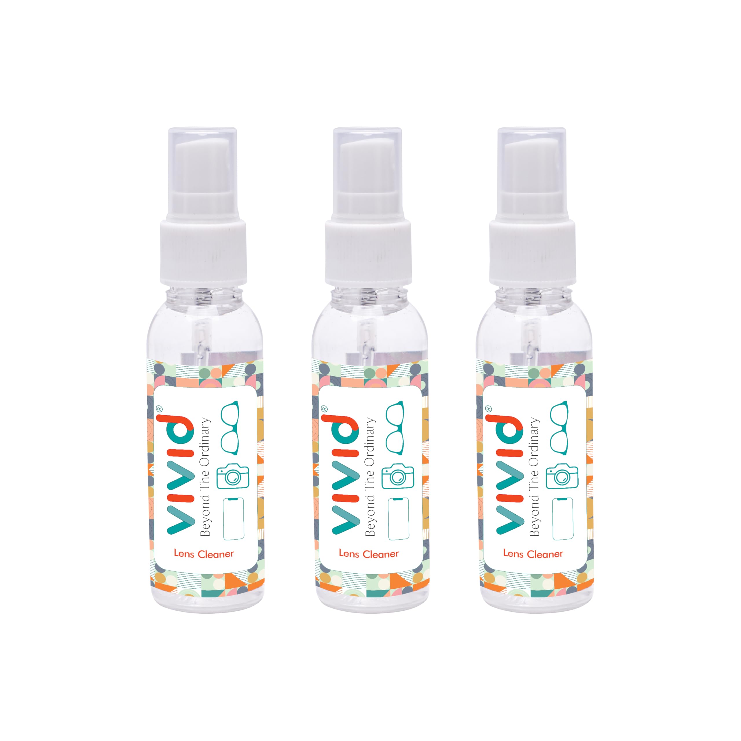 VividVision myclean lens cleaning solution spray bottle