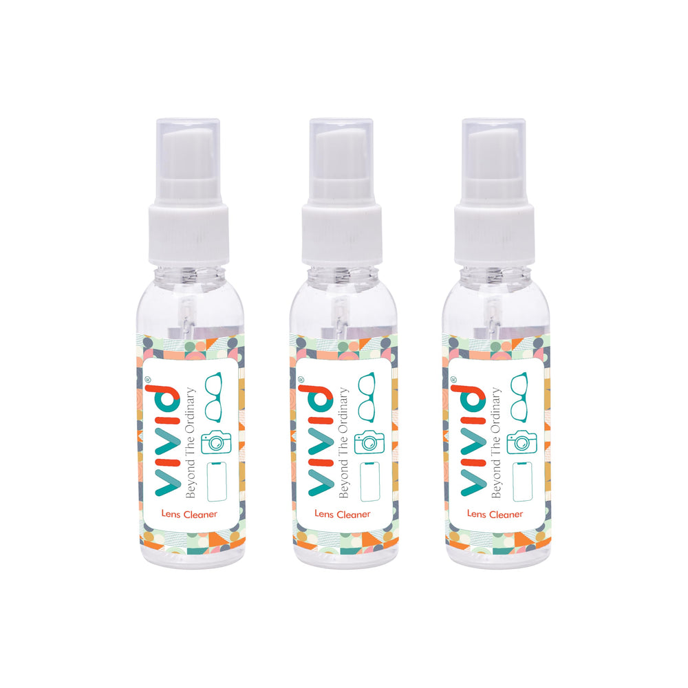 VividVision myclean lens cleaning solution spray bottle
