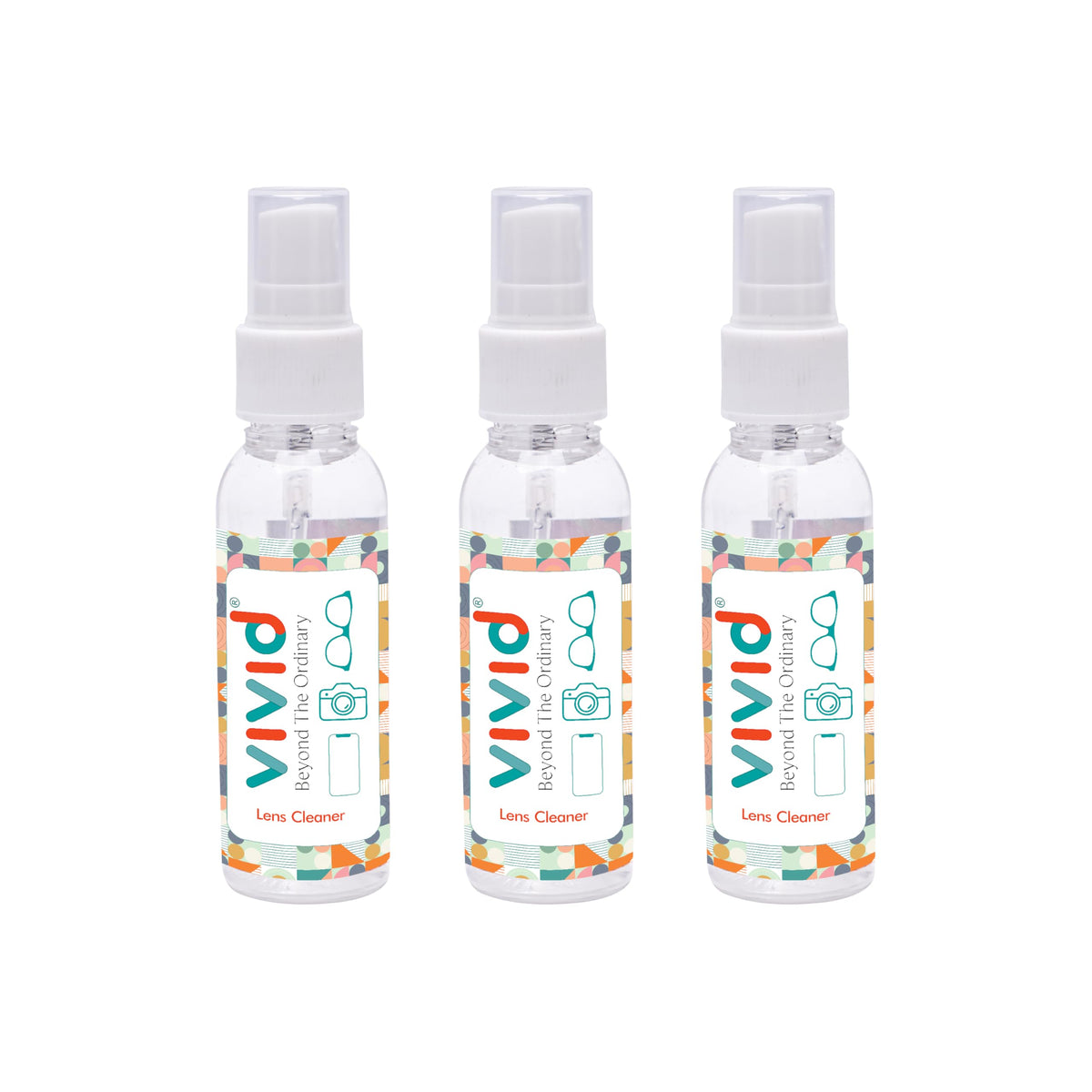 VividVision myclean lens cleaning solution spray bottle