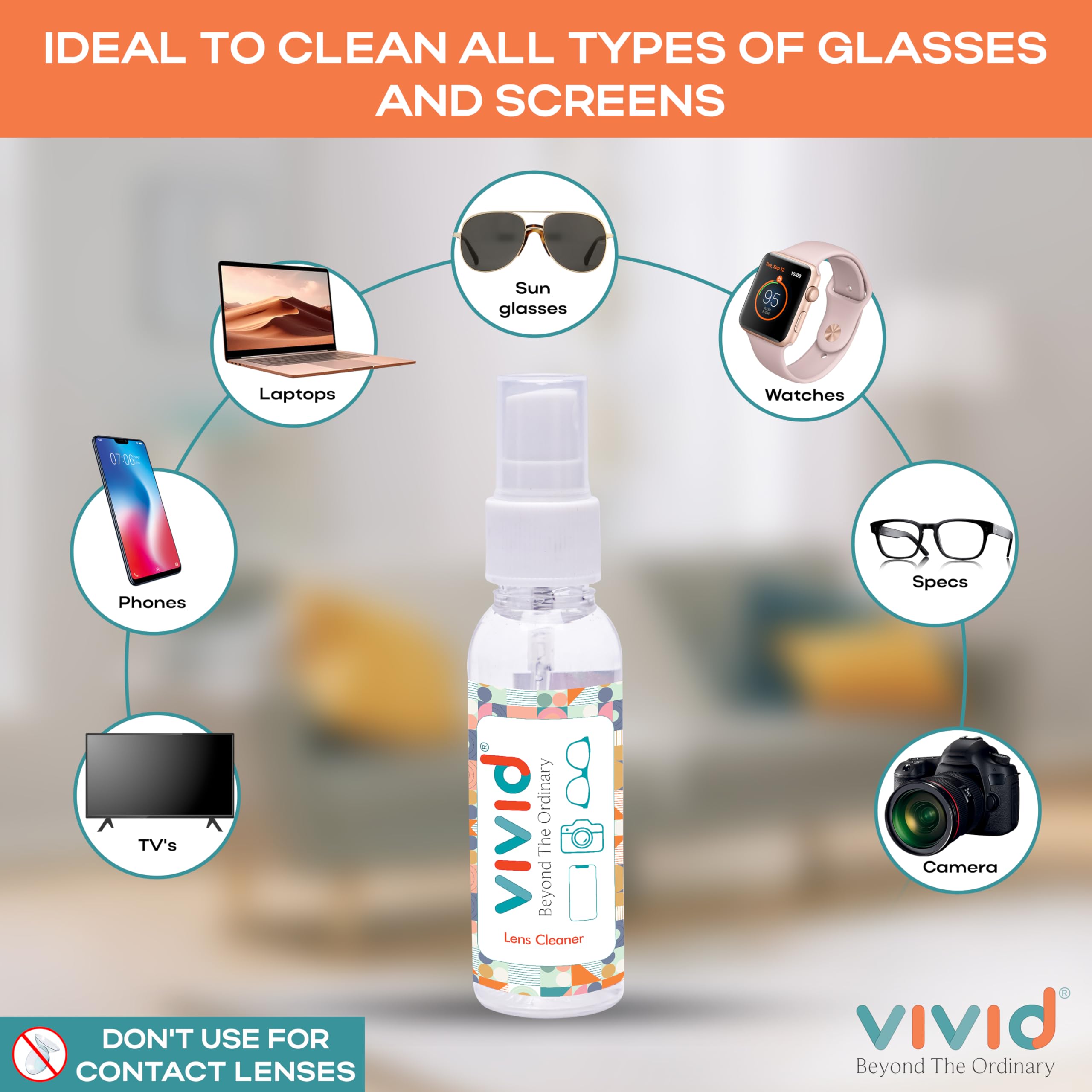 Compact travel-friendly lens cleaner fits in a pocket