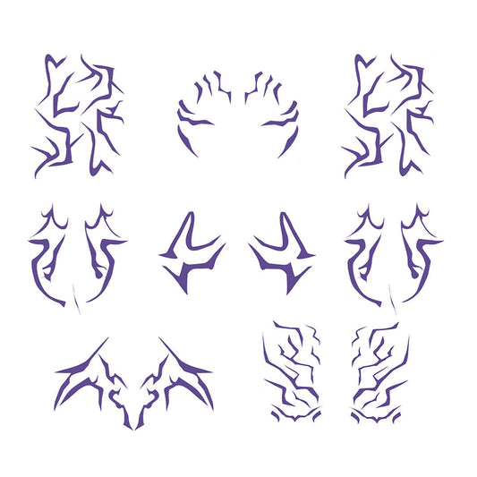Vivipony Rumi face tattoo design for a bold, camera-ready look