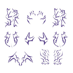 Vivipony Rumi face tattoo design for a bold, camera-ready look