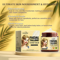 Vivipop Tallow and Honey Balm texture gives honey glow on skin