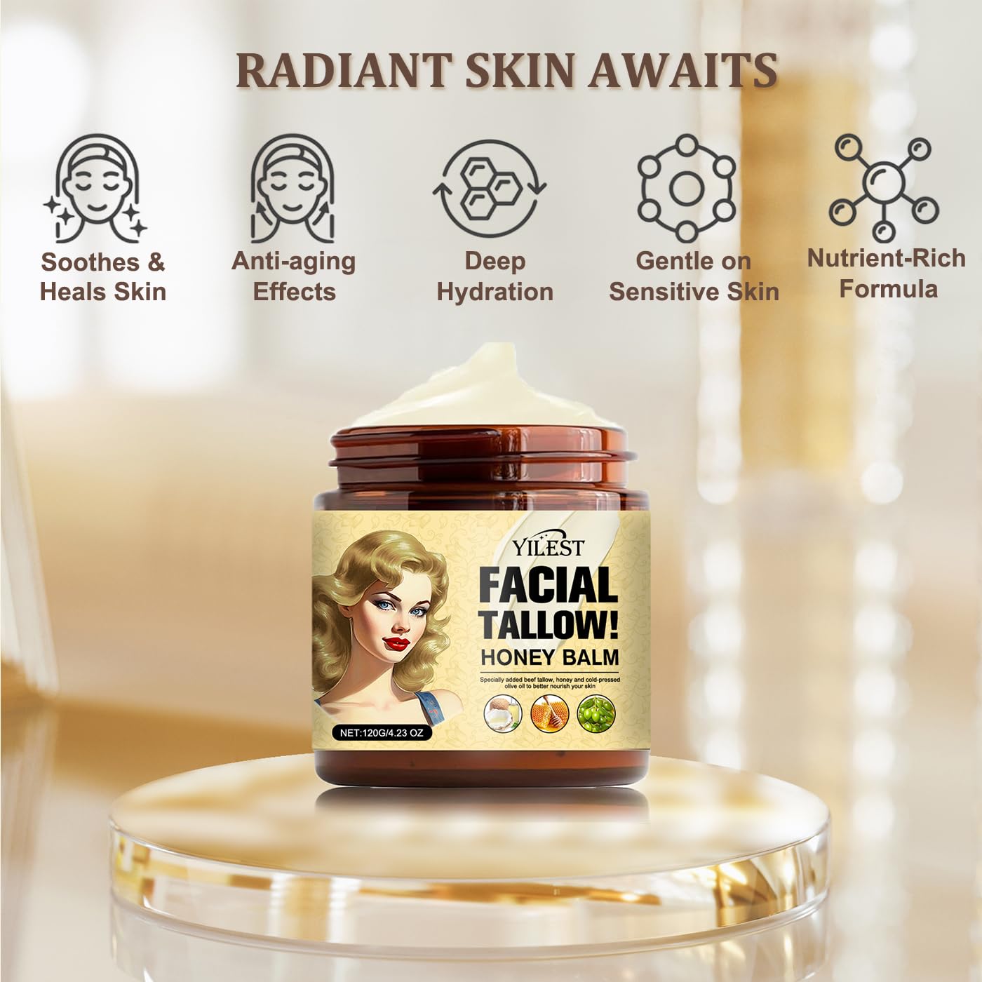 Vivipop balm supports gentle skin barrier for sensitive skin