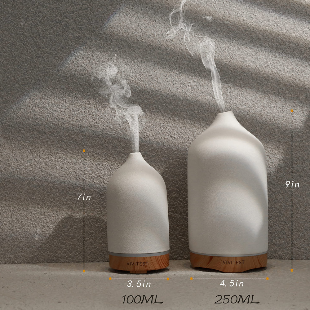 Close-up of ceramic design and air diffuser opening