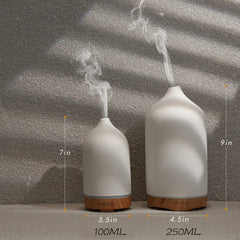 Close-up of ceramic design and air diffuser opening