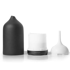 9 color light options and 4 timer settings on diffuser