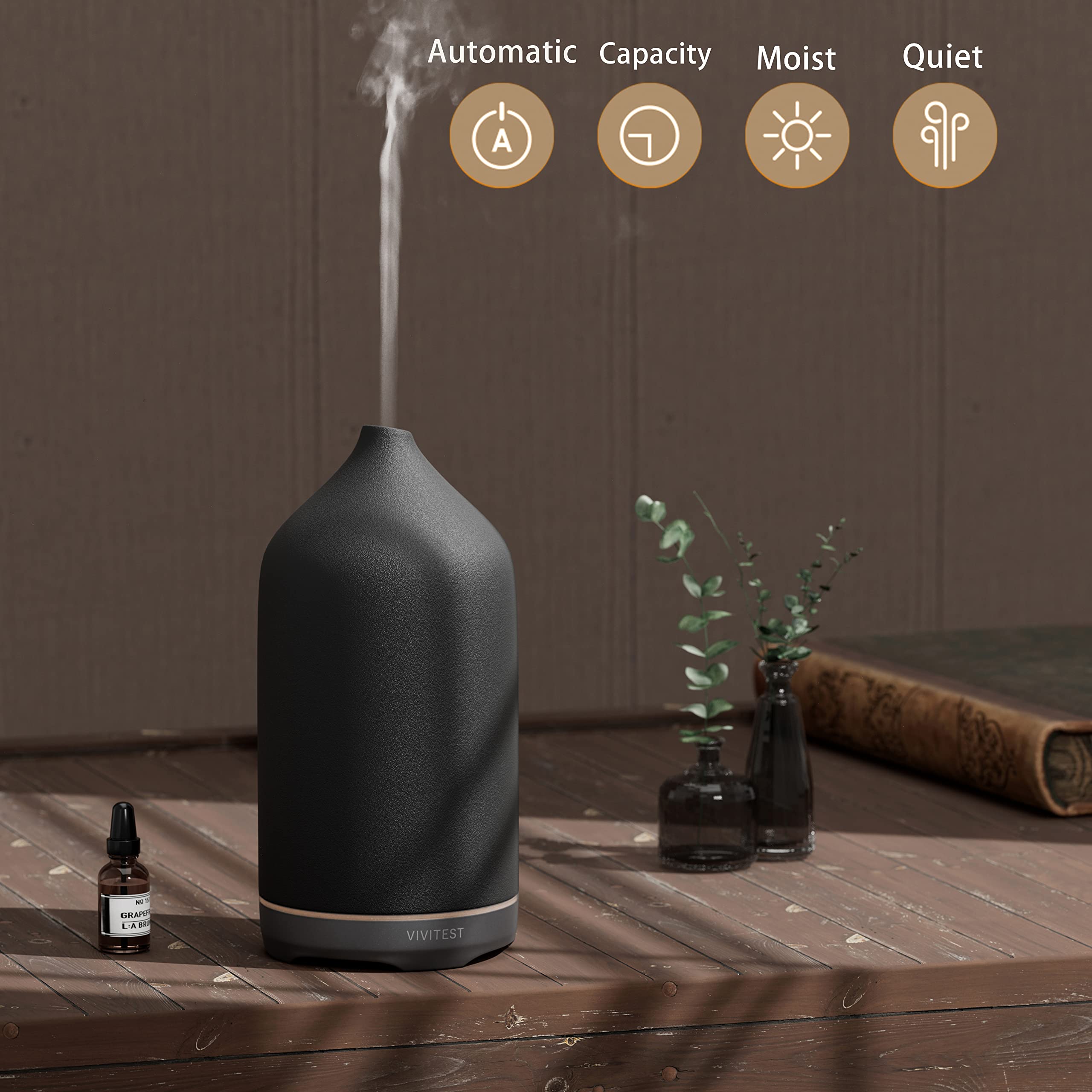 Whisper-quiet operation of VIVITEST diffuser (≤19dB)