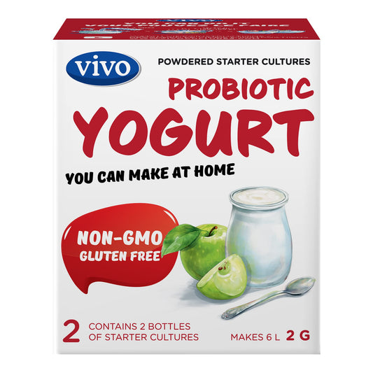 Freeze-dried yogurt cultures in starter kit