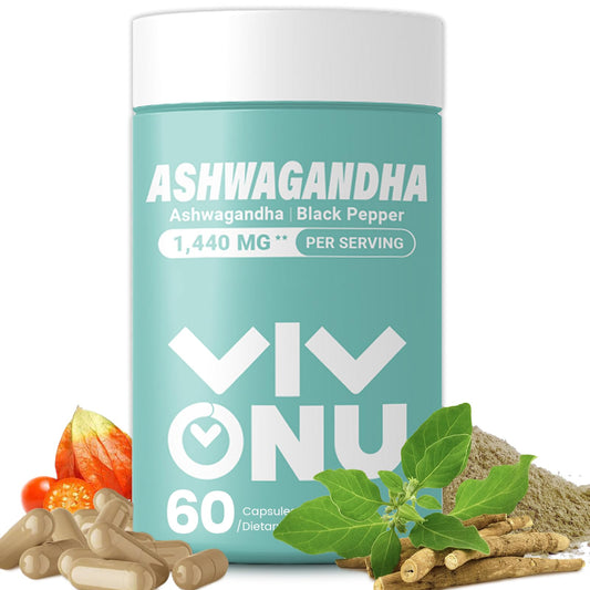 VivoNu Ashwagandha Vegan Capsules bottle
