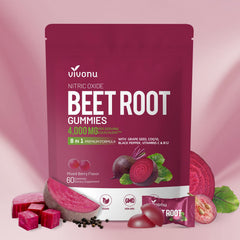 VivoNu Beet Root Gummies bottle on white background