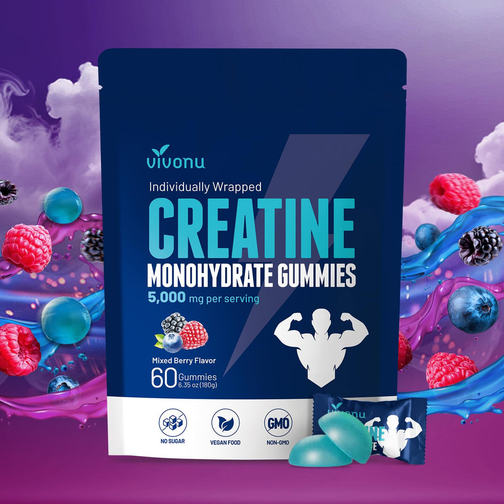 VivoNu Creatine Gummies bottle front view
