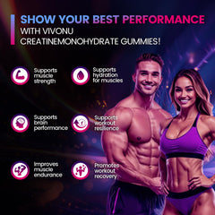 VivoNu Creatine Gummies resealable pouch