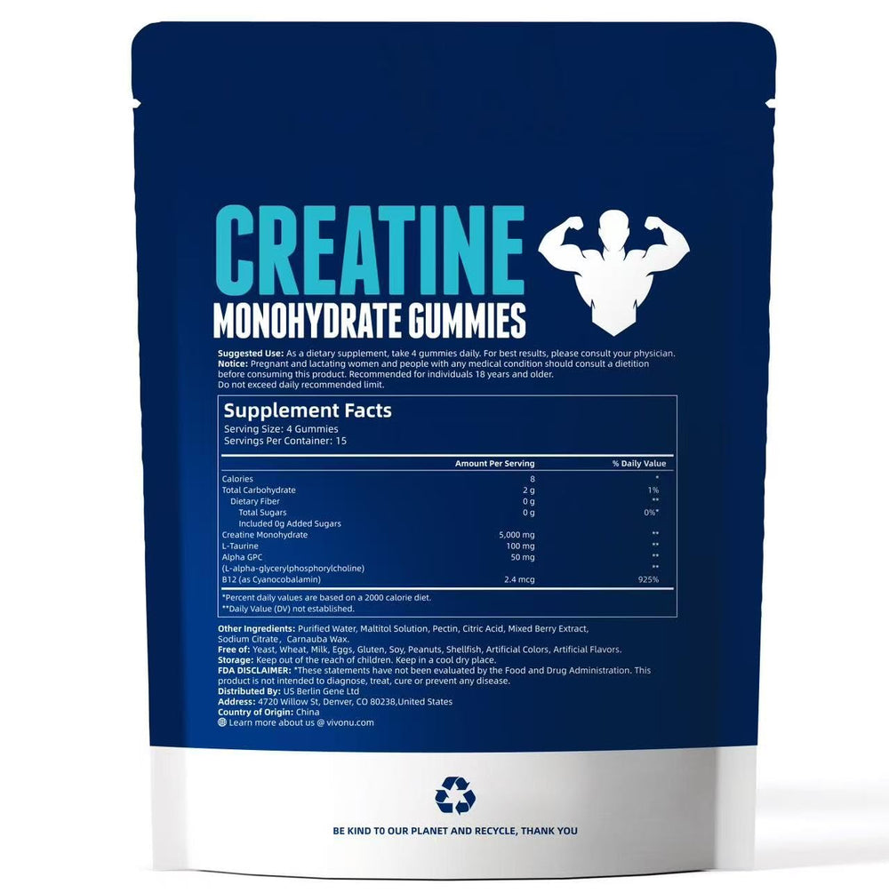 Pile of VivoNu Creatine Gummies on a surface