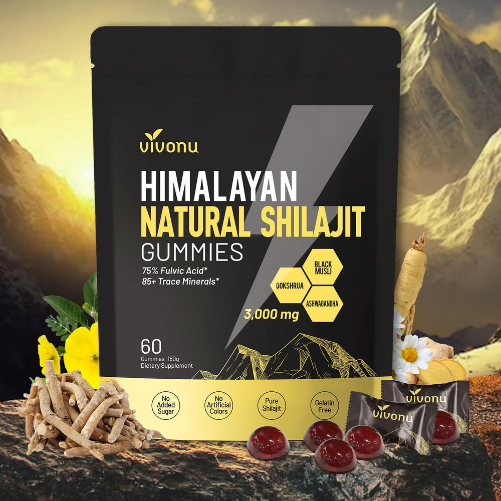 VivoNu Shilajit Gummies bottle front