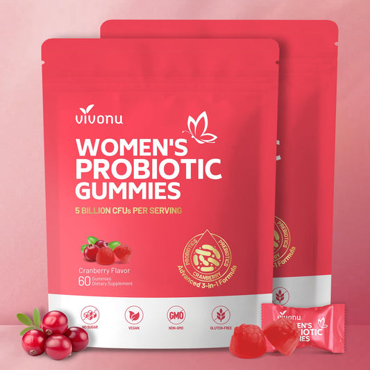 Front view of VivoNu Viginal Probiotic for Women packaging