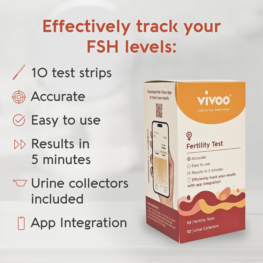 FSH test strips for the Vivoo Fertility Test