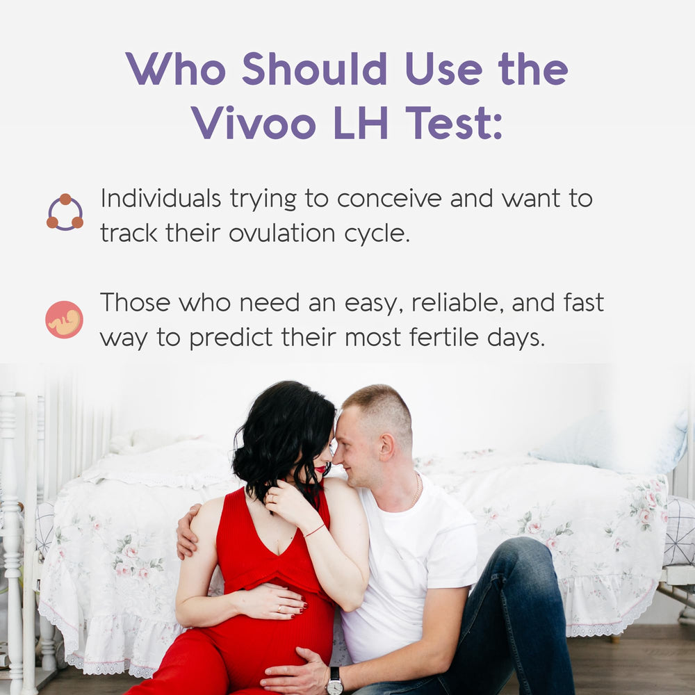 25 LH ovulation test strips arranged for use