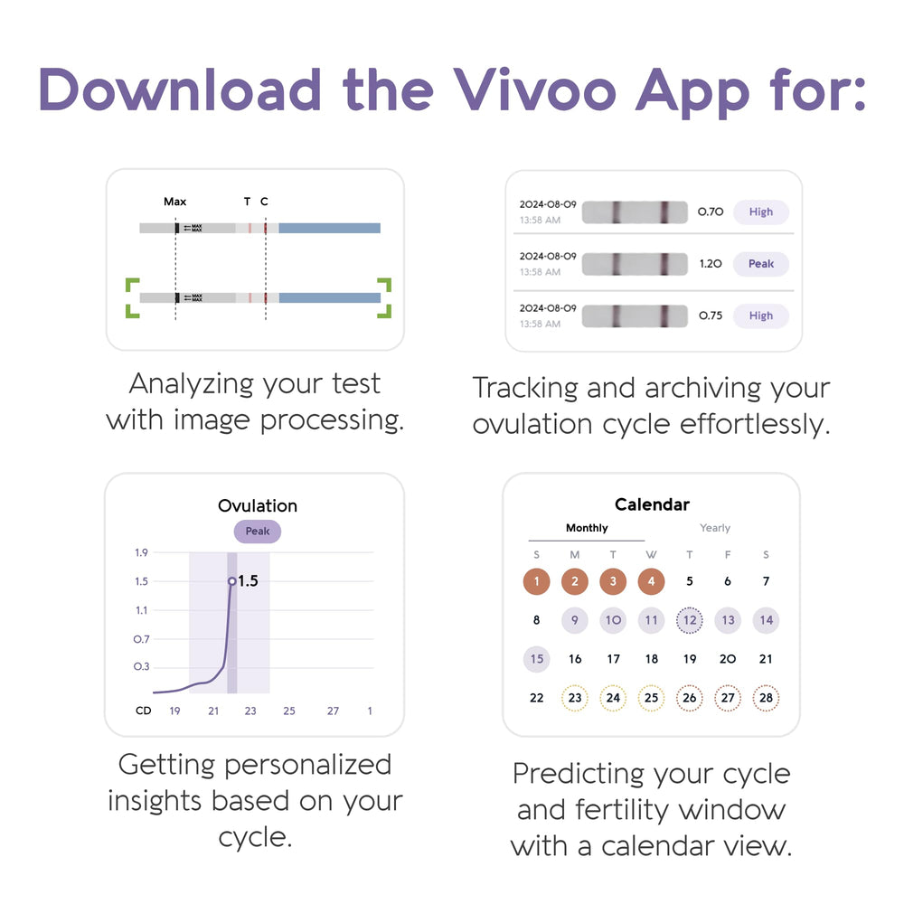 5 HCG pregnancy test strips included