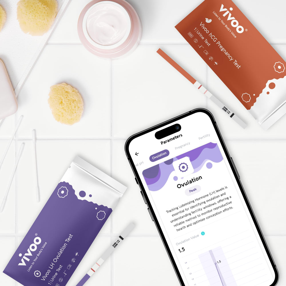 At-home test kit ready for use with Vivoo