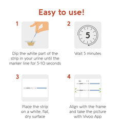 10 urine collectors included with Vivoo Fertility Test