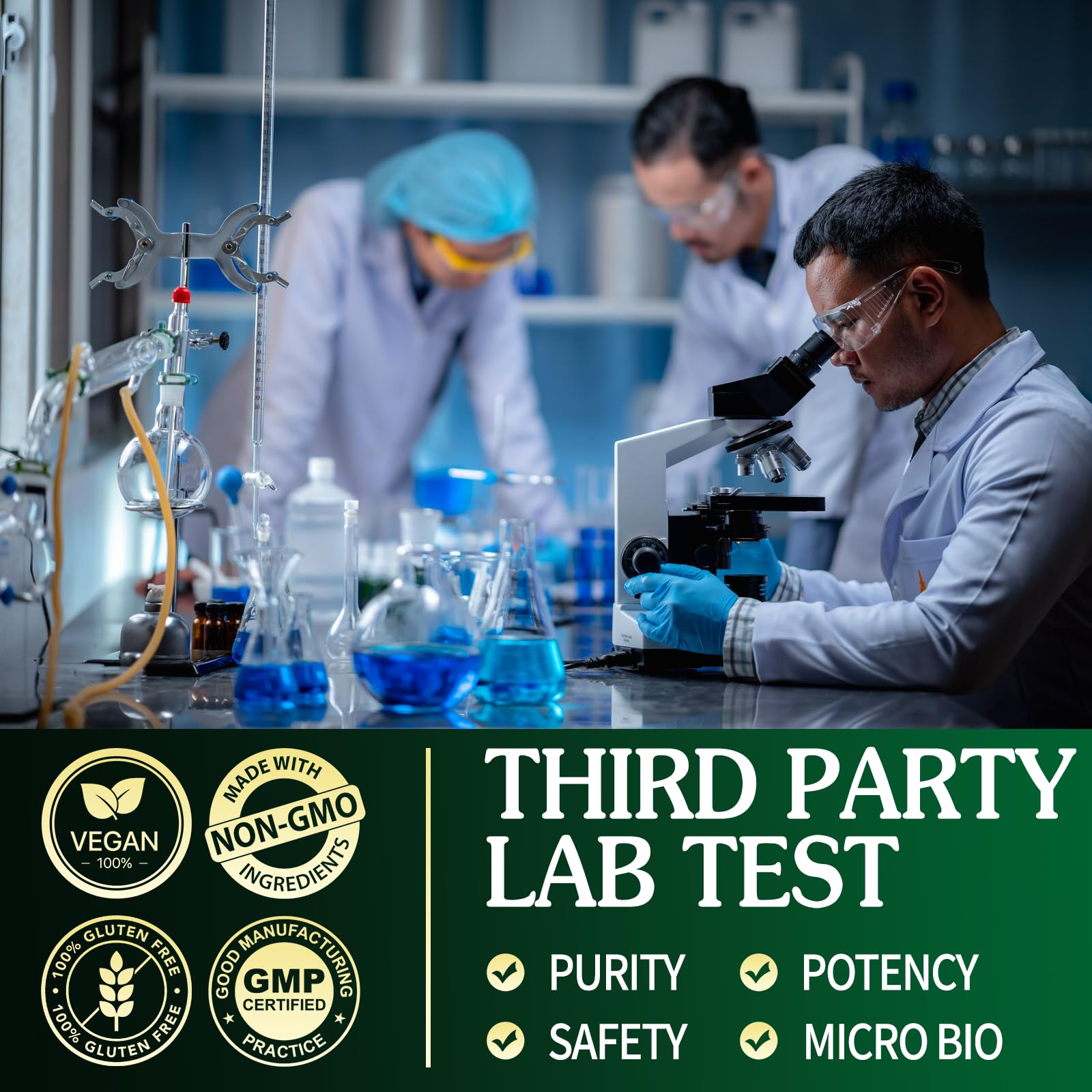 Gluten-free, vegan capsules of VPKIN supplement