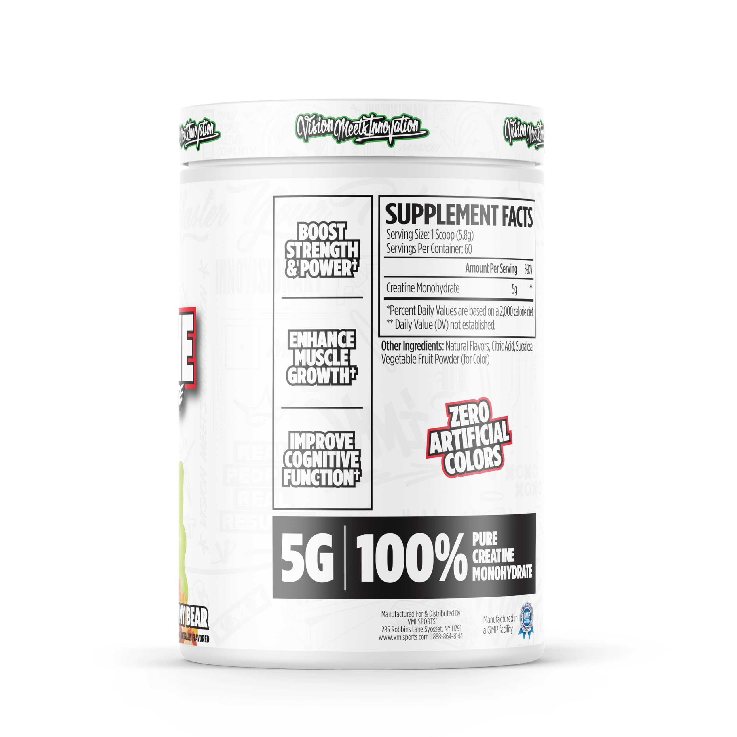 Measuring scoop with VMI Creatine Monohydrate powder
