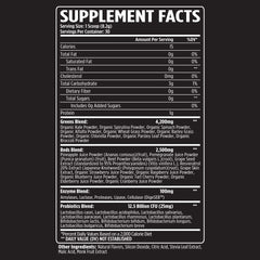 Greens + Reds ingredients with DigeSEB enzymes