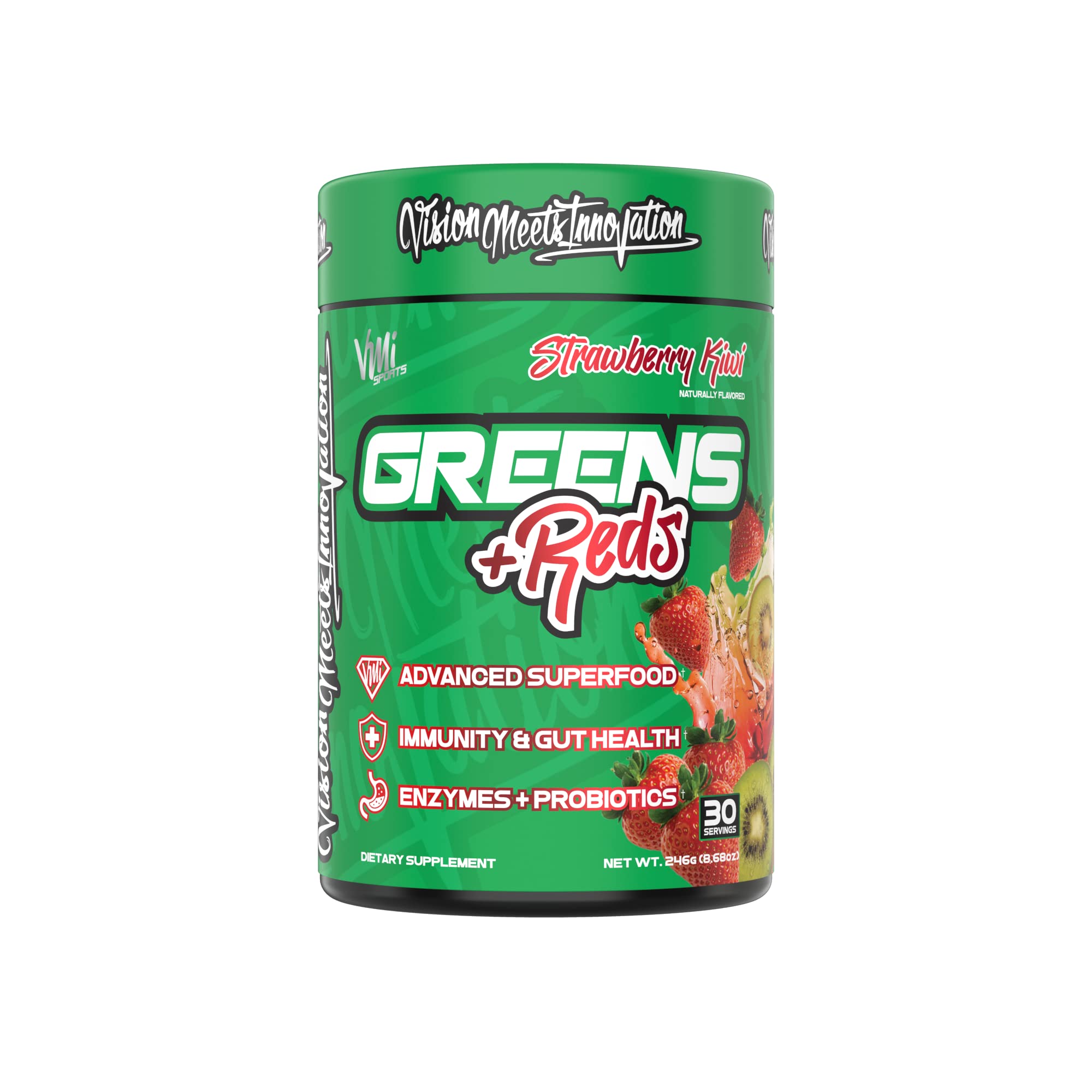 30-day money-back guarantee for Greens + Reds
