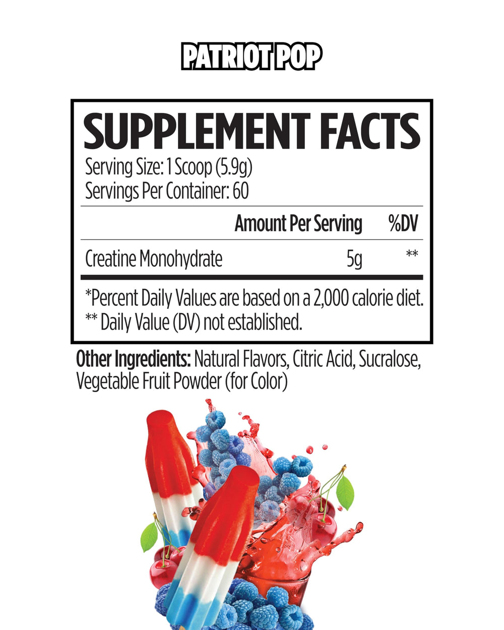 Unflavored Creatine Monohydrate powder container