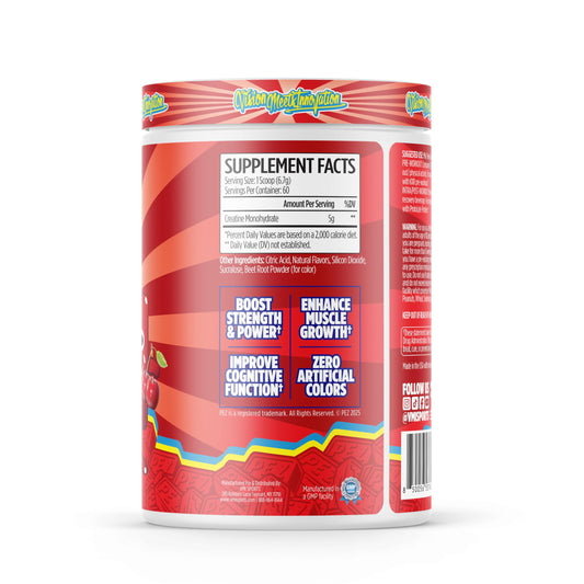 Unflavored Creatine Monohydrate powder by VMI Sports, 60 servings