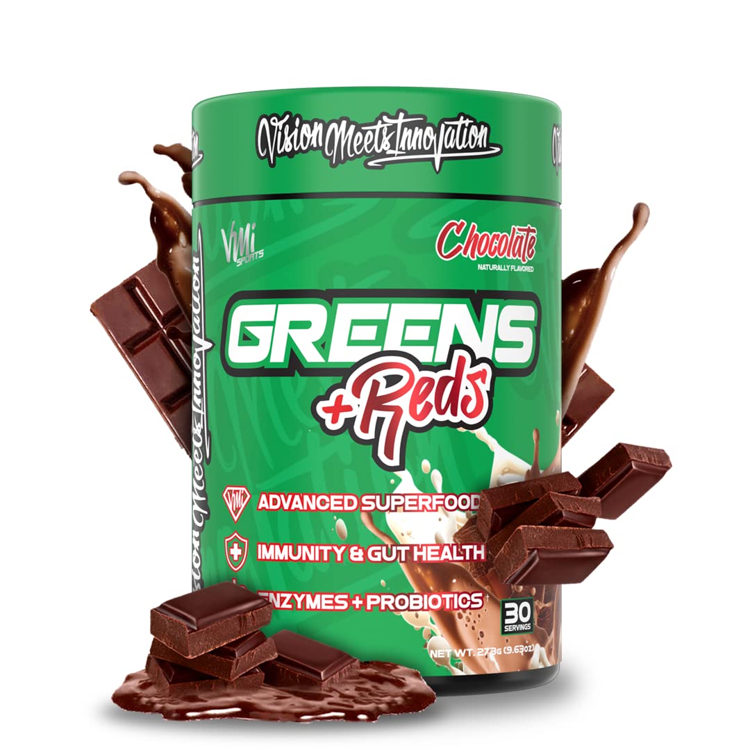 VMI Sports Greens + Reds chocolate flavor main product image