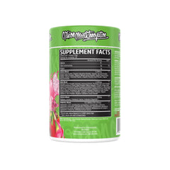 Close-up of DigeSEB digestive enzymes and probiotic blend in Greens + Reds