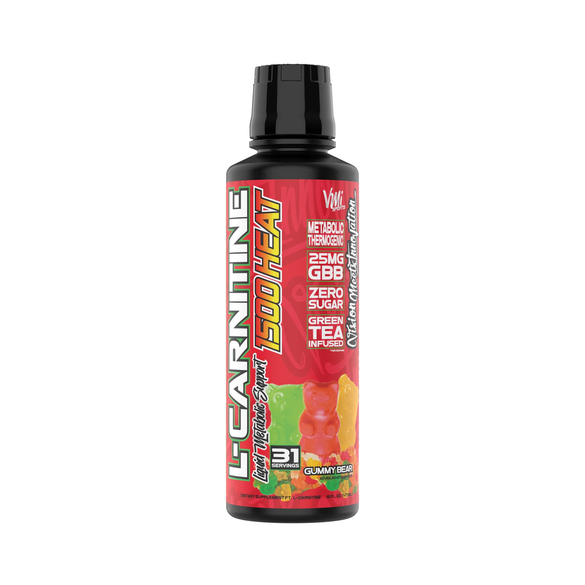 VMI Sports L-Carnitine 1500 Heat bottle label