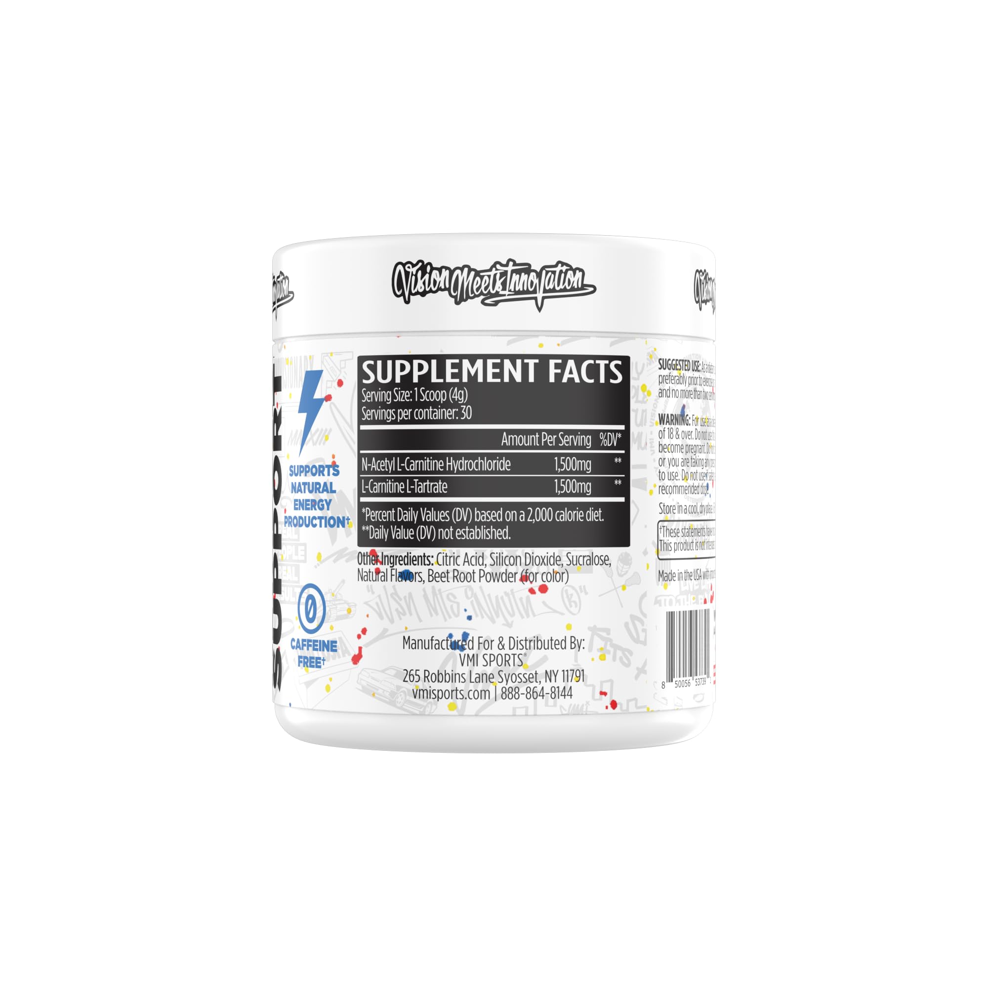 L-Carnitine 3000 Powder with scoop and bottle