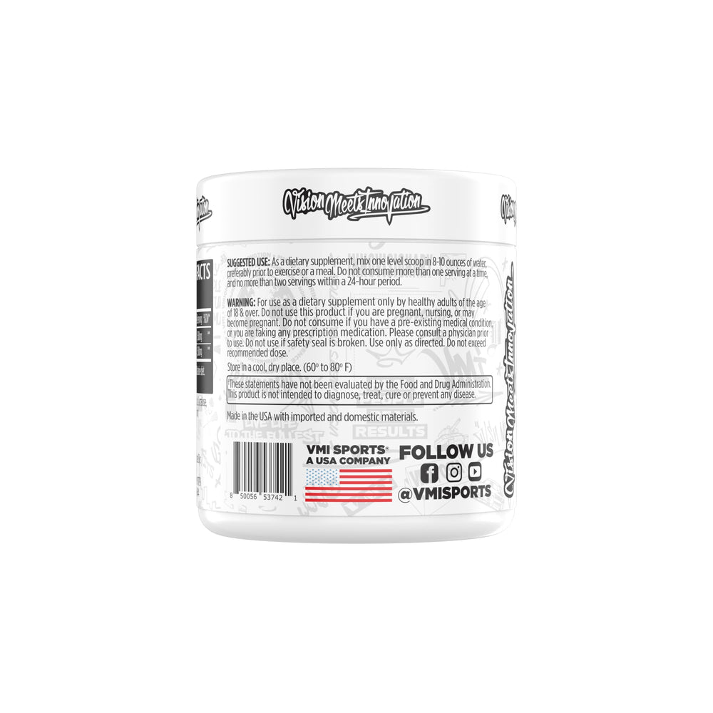 Serving scoop with prepared L-Carnitine 3000 powder and glass